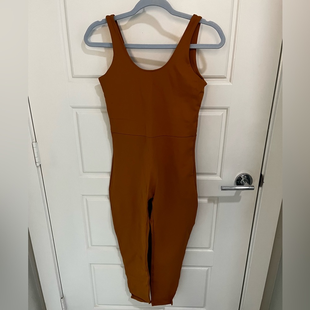 Girlfriend Collective Full Length Scoop Unitard Twig